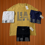Milano Bulls Light Street Patchwork Tee – Cream Navy Edition