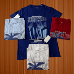 Milano Bulls Blue Street Patchwork Tee